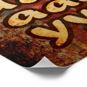 Een grappige typografie op vrijdag poster (Hoek)