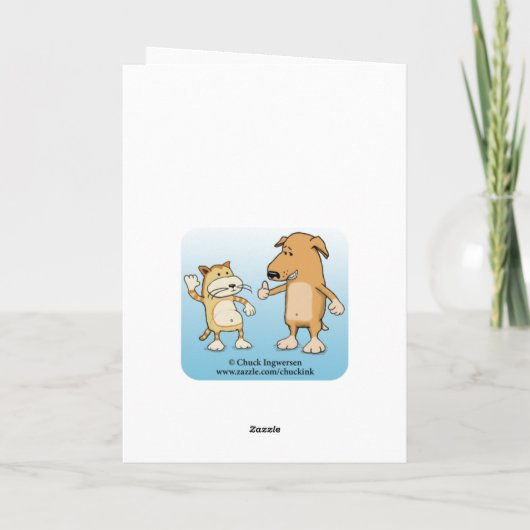 Een grappige Valentijnsdag. Feestdagen Kaart (Achterkant)