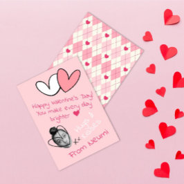 Een Grappige Valentijnskaart Met Jouw Gezicht Feestdagenkaart