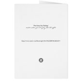 Een grappige vent die denkt (Achterkant)