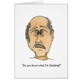 Een grappige vent die denkt (Voorkant)