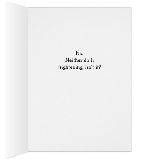 Een grappige vent die denkt (Binnen (Rechts))