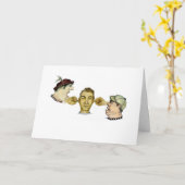 Een grappige vent hoort je niet Lalalalala Kaart (Gele Bloem)