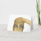 Een grappige vent zonder haar kaart (Voorkant)