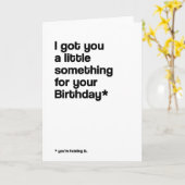 Een grappige verjaardagsfeestje Kaart (Gele Bloem)