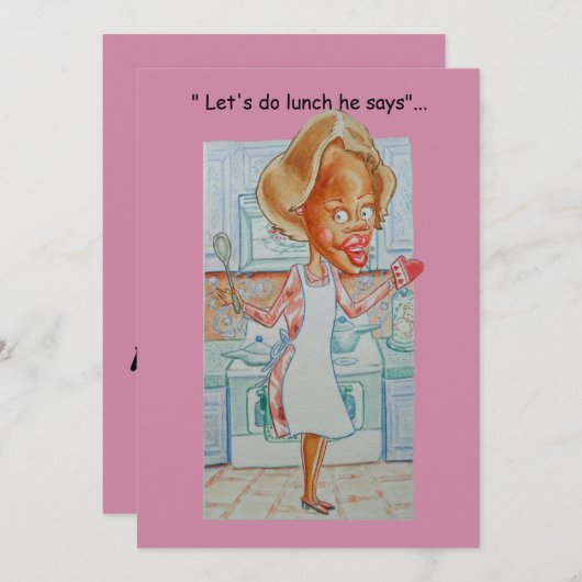 Een grappige verjaardagskaart feestdagenkaart (Voorkant / Achterkant)