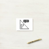 Een grappige Wiskunde driehoek met Shirt. Oké. Post-it® Notes (Op bureau)