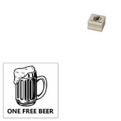 Eén gratis bierwoudstempel rubberstempel (Gestempeld)
