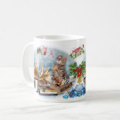 Een gratis boekbericht koffiemok (Voorkant links)