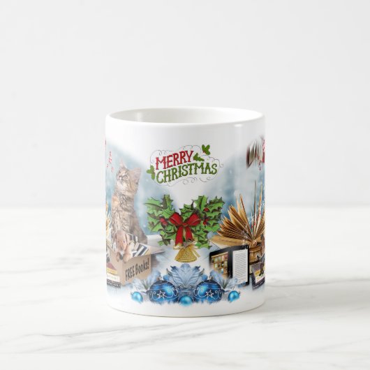 Een gratis boekbericht koffiemok (Center)