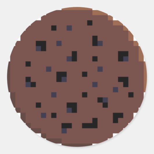 Een gratis cookie | Pixel Art Sticker (Voorkant)
