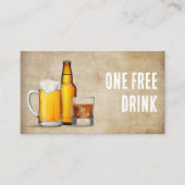 Een gratis Drink Kaart of ticket (Voorkant)