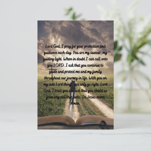 Een gratis Wenskaart voor dagelijkse bescherming Kaart (Staand voorkant)