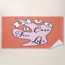 Een gratis zwemhanddoek voor zorg strandlaken