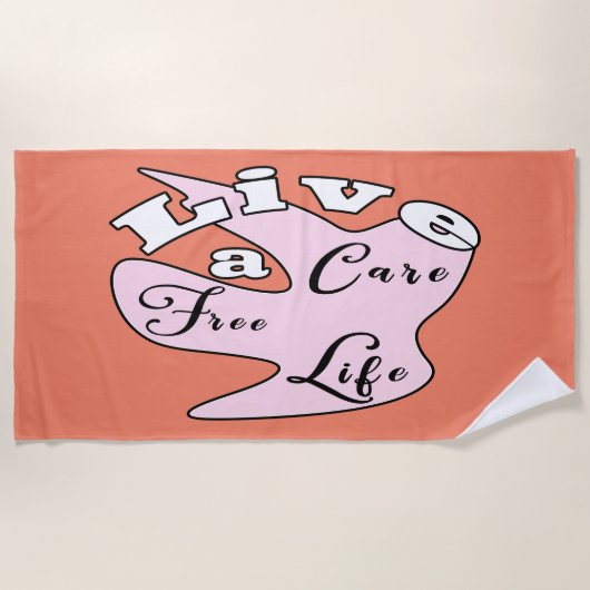 Een gratis zwemhanddoek voor zorg strandlaken (Voorkant)