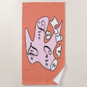 Een gratis zwemhanddoek voor zorg strandlaken (Voorkant)