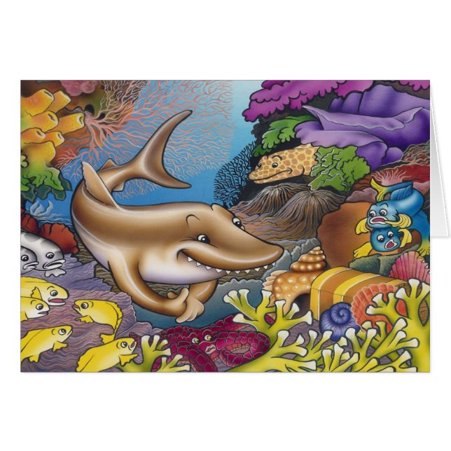 Een Greedy Shark (Voorkant Horizontaal)