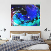 Een greep in het mormgat canvas afdruk (Insitu (Slaapkamer))