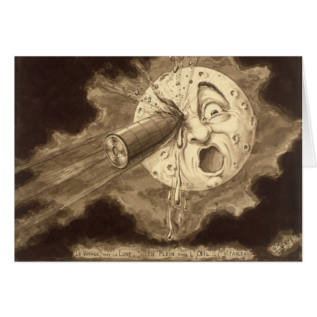 Een greep naar de  tekening van de maan (Voorkant Horizontaal)