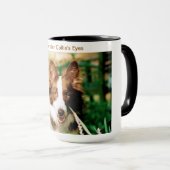 Een grens-collie-ogen mok (Voorkant rechts)