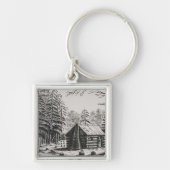 Een grenscabine uit 'The Pageant of America' Sleutelhanger (Voorkant)