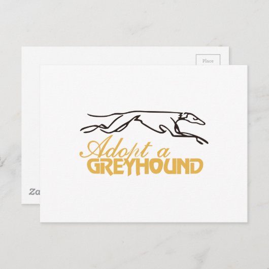 Een Greyhound aannemen Briefkaart (Voorkant / Achterkant)
