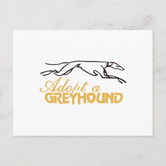 Een Greyhound aannemen Briefkaart (Voorkant)