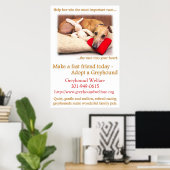 Een Greyhound aannemen Poster (Thuiskantoor)