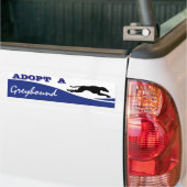 Een Greyhound Dog aannemen Bumpersticker (Op Truck)
