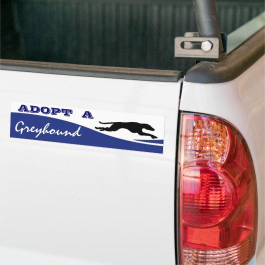 Een Greyhound Dog aannemen Bumpersticker (Op Truck)
