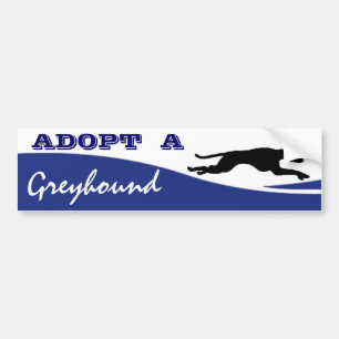 Een Greyhound Dog aannemen Bumpersticker