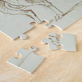 Een Greyhound, links naast elkaar (pen en inkt op  Legpuzzel (Zijkant)