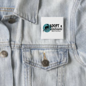 Een Greyhound-Logo aannemen Vierkante Button 5,1 Cm (In situ)