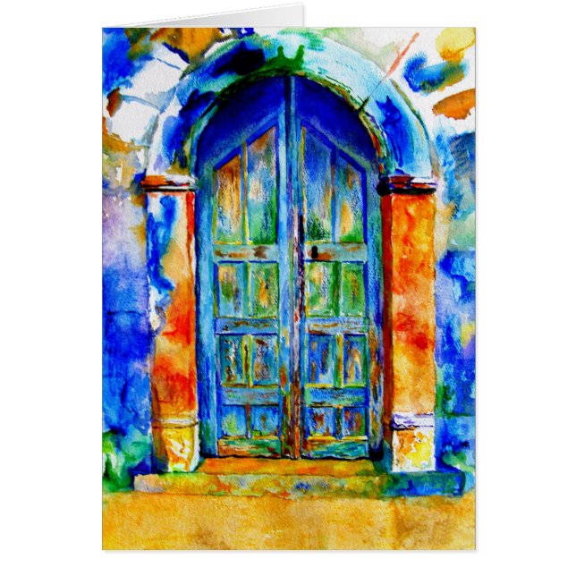 Een Grieks deur. (Voorkant)