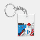 Een Grieks eiland Sleutelhanger (Voorkant Links)