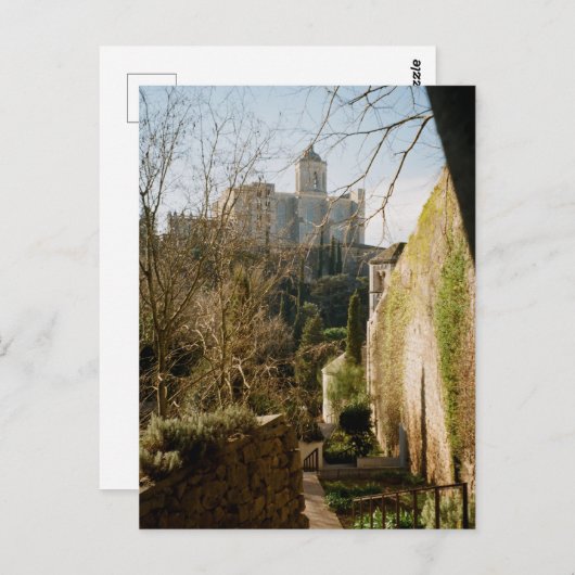 Een grieks Uitzicht van Girona Briefkaart (Voorkant / Achterkant)