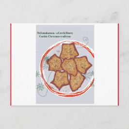 Een Griekse Kersttraditie - Melomakarona Feestdagenkaart