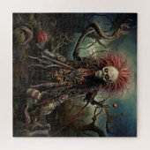 Een griezelig, eng moerasmonster legpuzzel (Horizontaal)