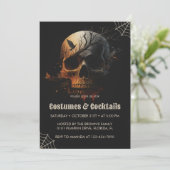 Een griezelig Halloween uitnodigingsgeld Kaart (Staand voorkant)