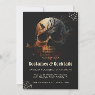 Een griezelig Halloween uitnodigingsgeld Kaart