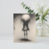 Een griezelig spookkind Happy Halloween Briefkaart (Staand voorkant)