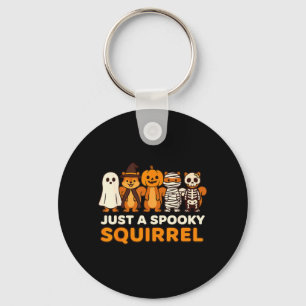 Een griezelige eekhoorn Halloween-kleding Cartoon Sleutelhanger