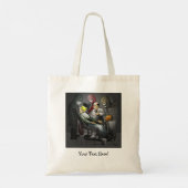 Een griezelige Halloween avond bij de tandarts Tote Bag (Achterkant)