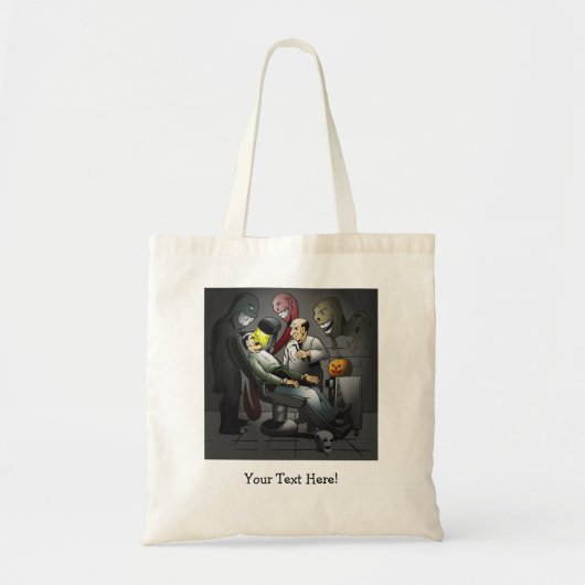 Een griezelige Halloween avond bij de tandarts Tote Bag (Voorkant)