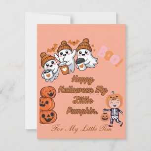 Een griezelige Halloween wens Notitiekaartje