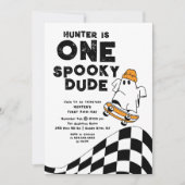 Een griezelige kerel verjaardag uitnodiging (Voorkant)