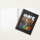 Eén griezelige leraar Halloween-ontwerp_1 Planner (Display)