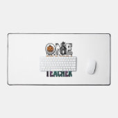 Een griezelige leraar Halloween vector ontwerp_1 Bureaumat (Keyboard & Muis)