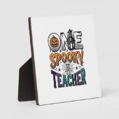 Een griezelige leraar Halloween vector ontwerp_1 Fotoplaat (Voorkant)