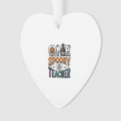 Een griezelige leraar Halloween vector ontwerp_1 Ornament (voorkant)